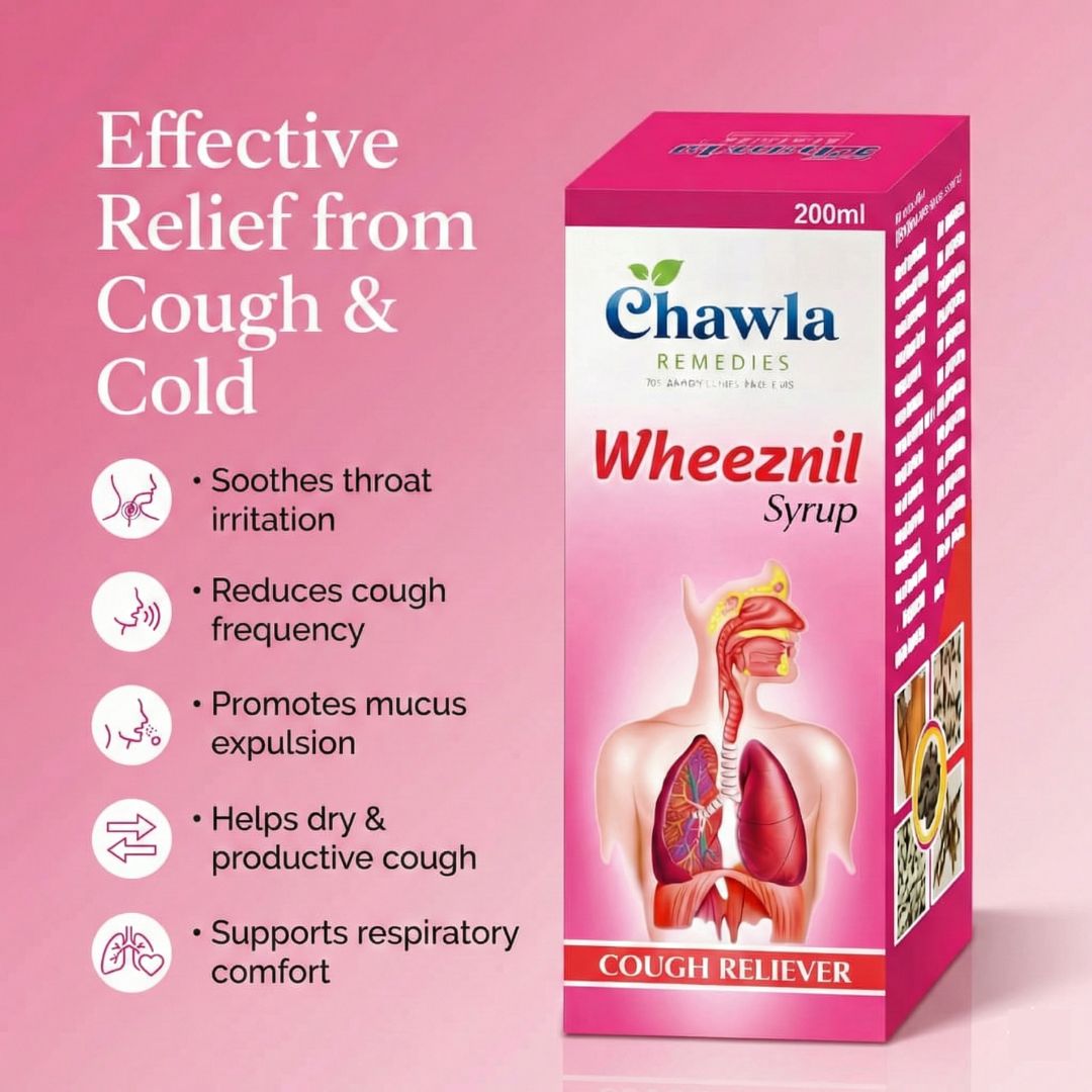 Herbal Wheeznil Cough And Fever Syrup